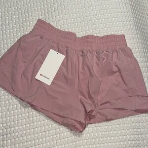 Lululemon High-Rise Pink Run Shorts